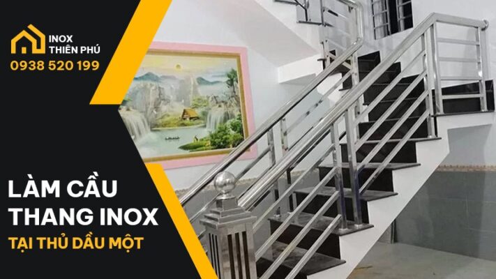 Mẫu cầu thang inox tại Thủ Dầu Một được thi công vào đầu năm