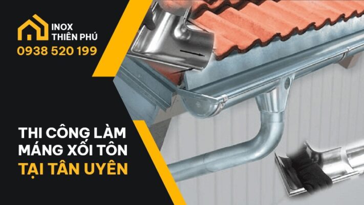 5 bộ phận chính của máng xối tôn