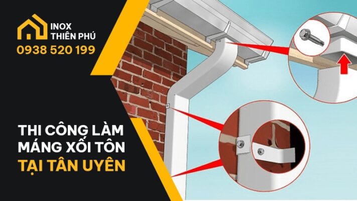 Tạo cửa thoát nước cho máng xối tôn là bước quan trọng cần thực hiện kỹ càng