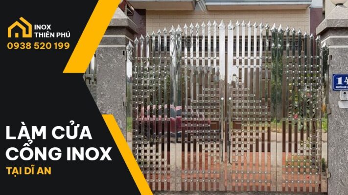 Inox Thiên Phú Bình Dương bàn giao cửa cổng inox tại Dĩ An.