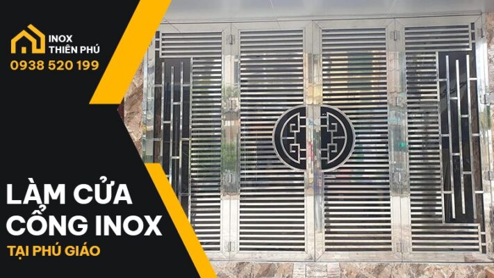 Bàn giao của cổng inox tại Phú Giáo