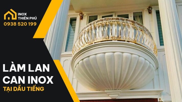 Lan can inox luôn mang đến những thiết kế độc đáo cho không gian sống. Hình ảnh Inox Thiên Phú Bình Dương thi công cho một biệt thự tại Dầu Tiếng