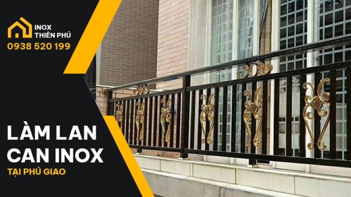 Mẫu lan can inox kết hợp sắt bàn giao cho khách tại Bình Dương