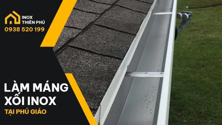 Lắp đặt máng xối inox cho ngôi nhà vườn tại Phú Giáo